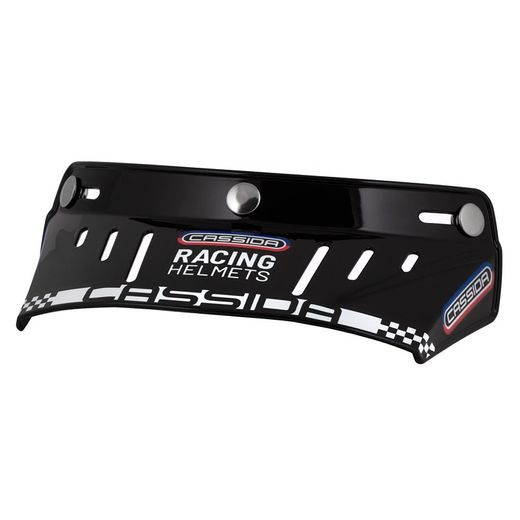 PLOCHÝ KŠILT OXYGEN RACING SPIRIT, CASSIDA (ČERNÝ, CVAKÁNÍ NA DRUKY)