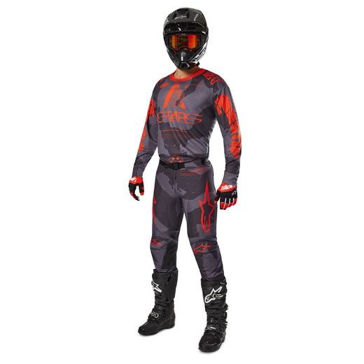 DRES RACER HOLLOW, ALPINESTARS (ŠEDÁ CAMO/ORANŽOVÁ FLUO) 2025