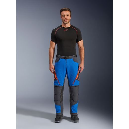 KALHOTY MAXDURA DUAL, ALPINESTARS (MODRÁ/TMAVĚ ŠEDÁ/ORANŽOVÁ) 2026