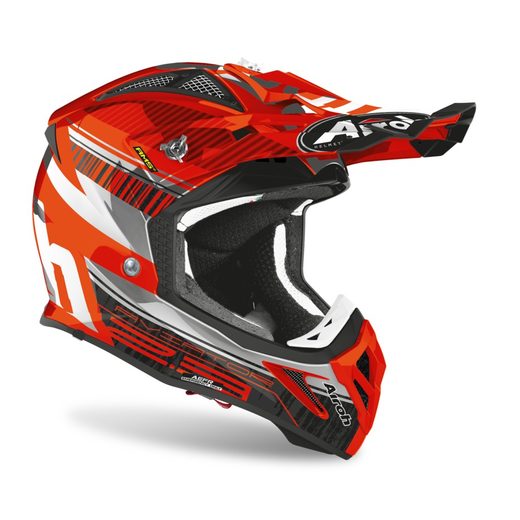 PŘILBA AVIATOR NOVAK 2.3 AMSS, AIROH - ITÁLIE (ORANŽOVÁ/ŠEDÁ)