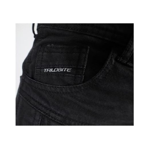 TRILOBITE PÁNSKÉ KALHOTY PARADO DOUBLELAYER SLIM FIT ČERNÉ