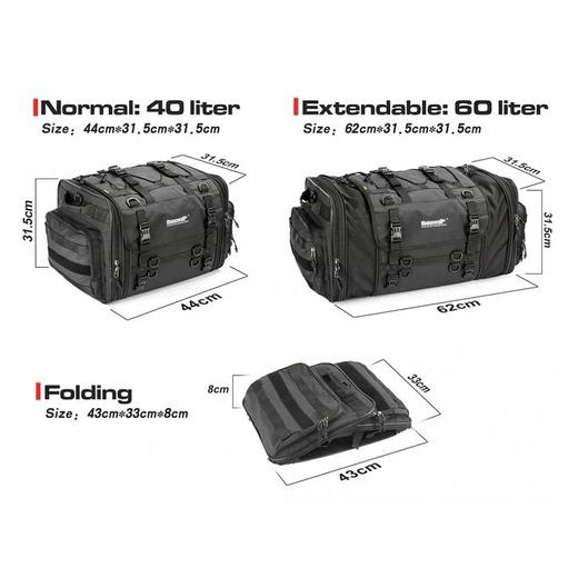 RHINOWALK - MOTO BRAŠNA ROZŠÍŘITELNÁ 40-60 L