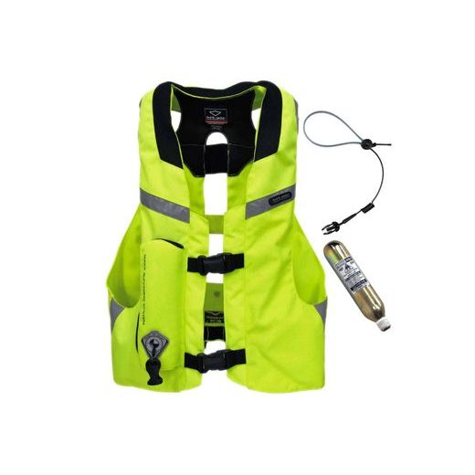 AIRBAGOVÁ MOTOCYKLOVÁ VESTA MLV HIT-AIR REFLEXNÍ ŽLUTÁ