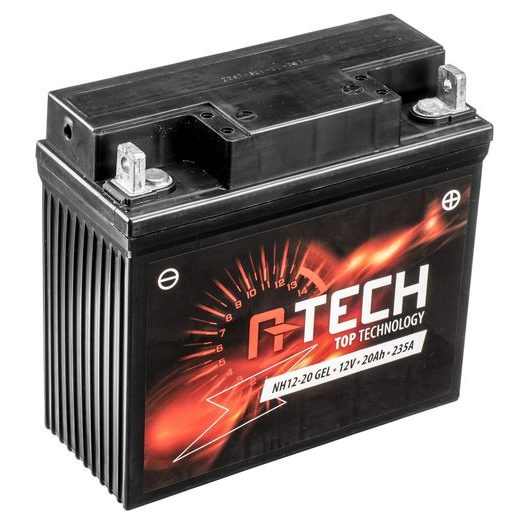 BATERIE 12V, 51913, 19AH, 210A, KONVENČNÍ 186X81X170, A-TECH (VČ. BALENÍ ELEKTROLYTU)