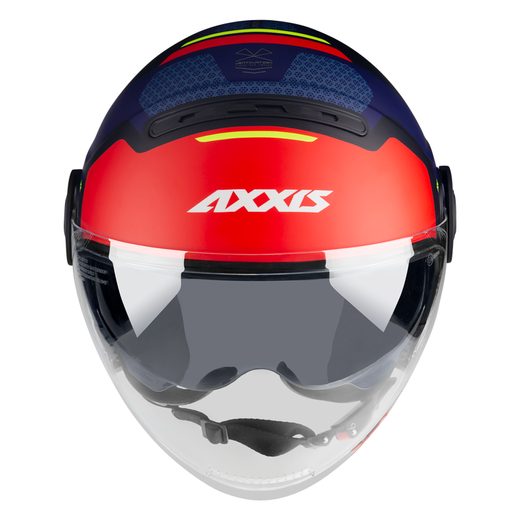 AXXIS OTEVŘENÁ MOTO PŘILBA RAVEN SV ABS CYPHER ČERVENÁ MATNÁ