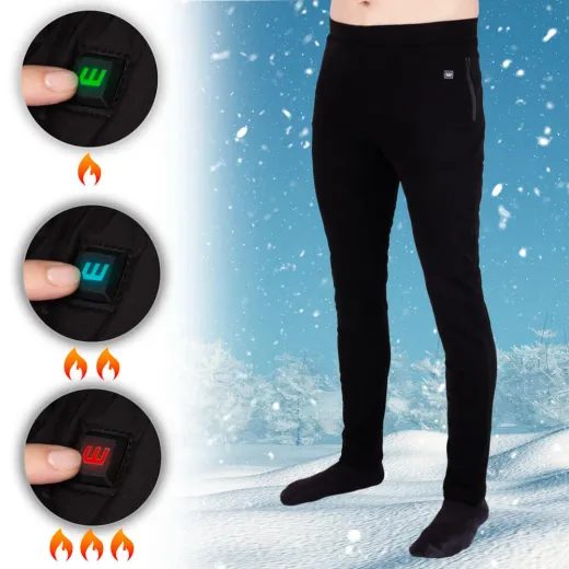 PÁNSKÉ VYHŘÍVANÉ KALHOTY W-TEC INSUPANTS - ČERNÁ