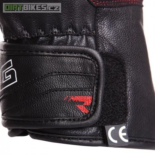BERING PÁNSKÉ KOŽENÉ MOTO RUKAVICE TROOP-R ČERNÉ