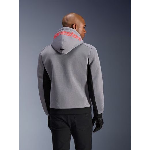 BUNDA CHROME SUPERAIRFLOW, ALPINESTARS (ČERNÁ/SVĚTLE ŠEDÁ/ČERVENÁ FLUO) 2026