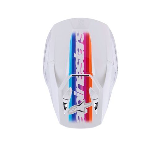 PŘILBA S-M3 FORCE, ALPINESTARS (BÍLÁ/ŽLUTÁ/RŮŽOVÁ/FIALOVÁ) 2026