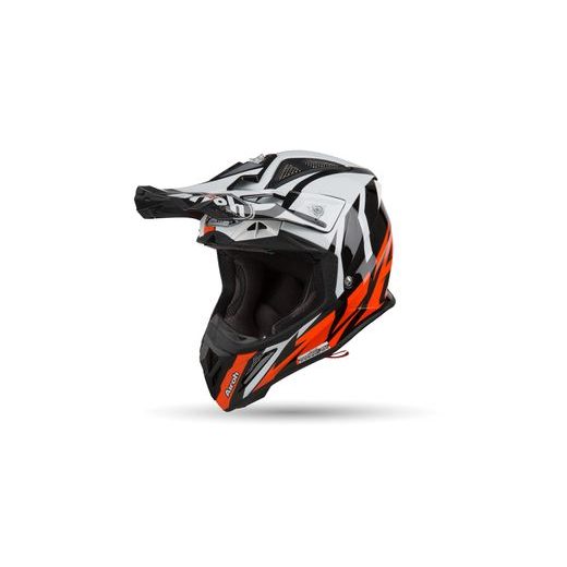 PŘILBA AVIATOR 2.3 AMSS GREAT, AIROH - ITÁLIE (ORANŽOVÁ LESKLÁ)