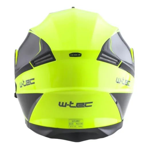 VÝKLOPNÁ PŘILBA W-TEC BANELMEDA - ŠEDO-ČERNO-FLUO ŽLUTÁ