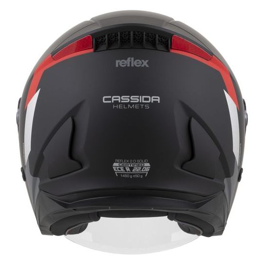 PŘILBA REFLEX 2.0 SAFETY, CASSIDA (ČERNÁ MATNÁ/ČERVENÁ/ŠEDÁ/STŘÍBRNÁ REFLEXNÍ) 2025
