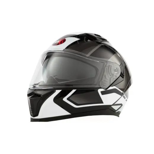 MAXX INTEGRÁLNÍ PŘILBA FF985 INTEGRÁLNÍ HELMA SE SLUNEČNÍ CLONOU ČERNO STŘÍBRNÁ