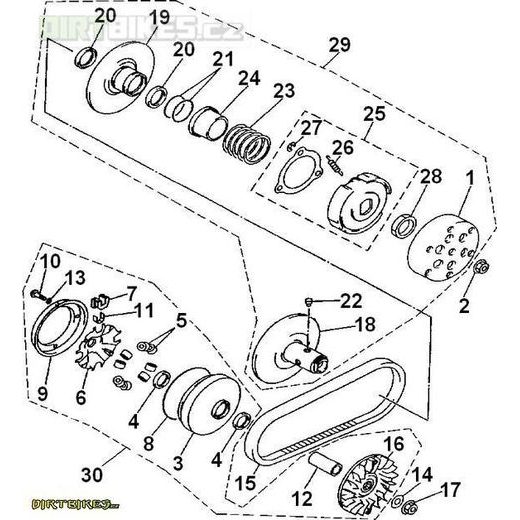 SHEAVE PRIMARY FIXED (18 ZUBŮ) LINHAI - 23816