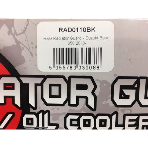 KRYT CHLADIČE RG RACING SUZUKI BANDIT 650 SA '10- (WATER COOLED) - ČERNÝ