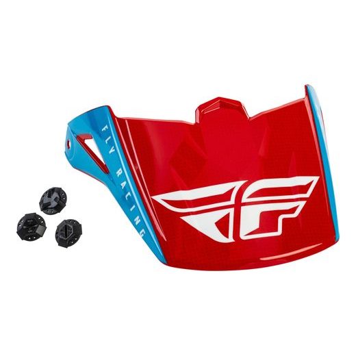 KŠILT KINETIC STRAIGHT, FLY RACING - USA (ČERVENÁ/BÍLÁ/MODRÁ)