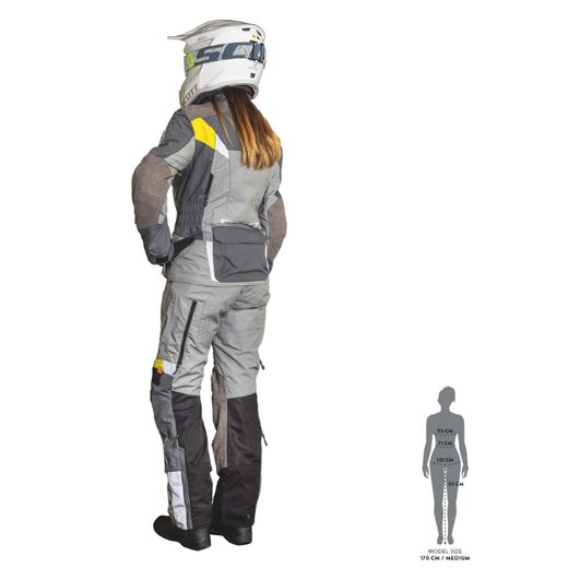 SCOTT DÁMSKÉ TEXTILNÍ MOTO KALHOTY W'S DUALRAID DRYO GREY YELLOW