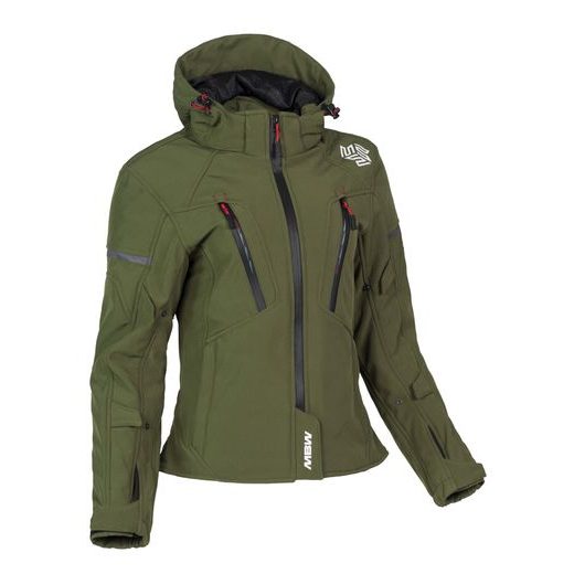 MBW DÁMSKÁ SOFTSHELL MOTO BUNDA HANA GREEN