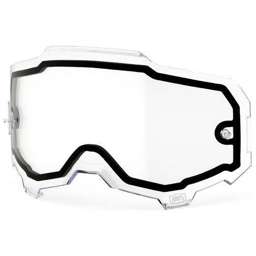 PLEXI ARMEGA, 100% (ČIRÉ DUAL, ANTI-FOG)