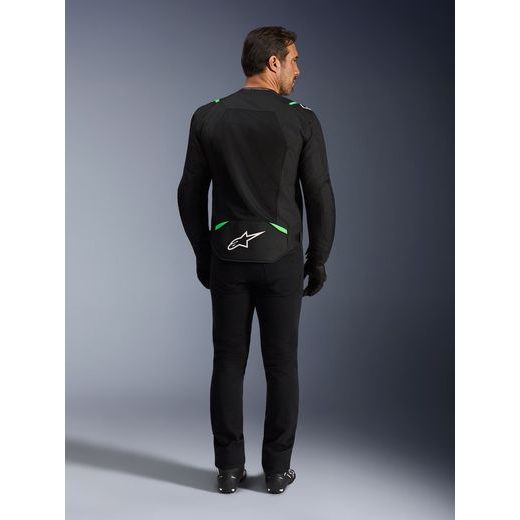 BUNDA T-SPS AIR V2, ALPINESTARS (ČERNÁ/ZELENÁ FLUO) 2026