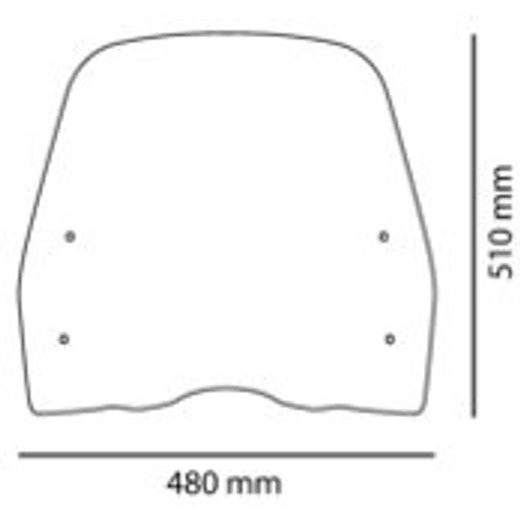PLEXI ŠTÍT PUIG T.X. 20531W PRŮHLEDNÁ KYMCO AGILITY CITY+ 125/125I S DRŽÁKEM