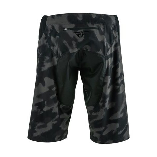 CYKLO ŠORTKY RADIUM, FLY RACING - USA (ŠEDÁ/ČERNÁ)