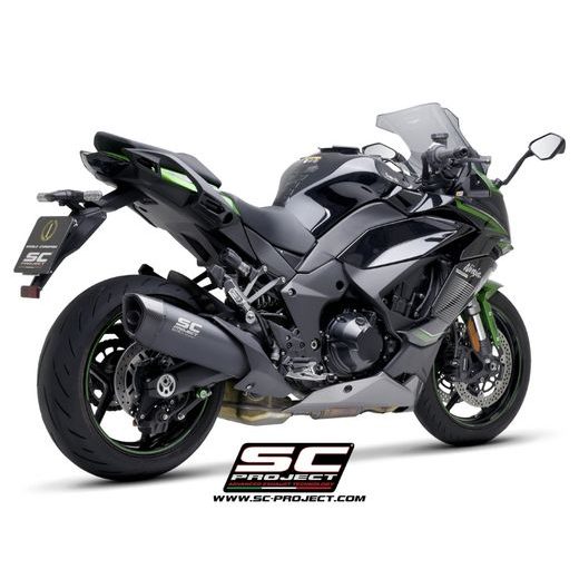 SC-PROJECT KAWASAKI NINJA 1000 SX (2021 - 2024) SC1-R TITANOVÝ VÝFUK, MATNÁ ČERNÁ