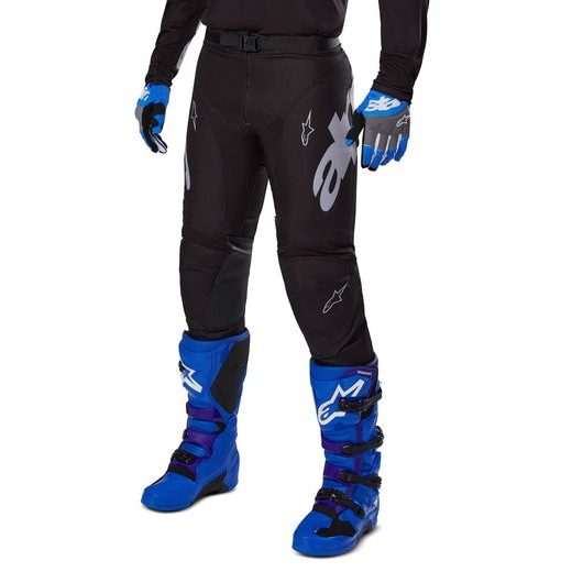 KALHOTY RACER GRAPHITE, ALPINESTARS (ČERNÁ/ŠEDÁ) 2025