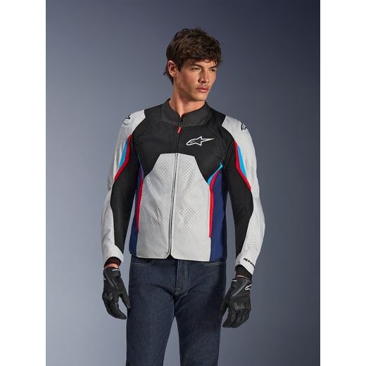 BUNDA AST V3 AIR, ALPINESTARS (BÍLÁ/MODRÁ/ČERVENÁ/ČERNÁ) 2026