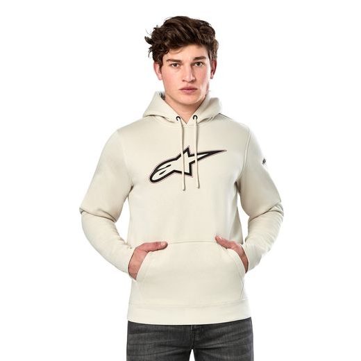 ALPINESTARS MIKINA INSIGNIA HOODIE SVĚTLÁ OFF WHITE