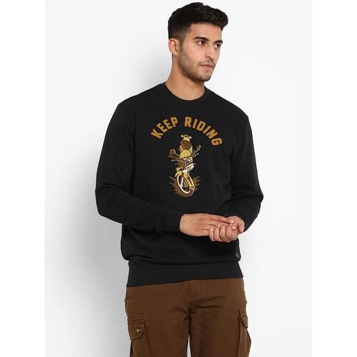 ROYAL ENFIELD PÁNSKÁ MIKINA KEEP RIDING ČERNÁ
