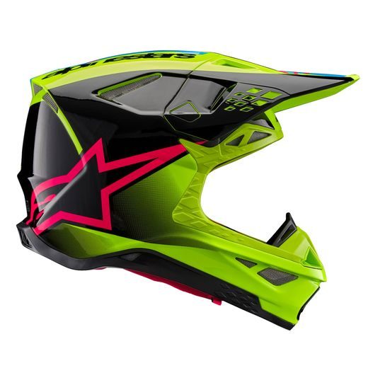 PŘILBA ALPINESTARS SUPERTECH S-M10 UNITE (ŽLUTÁ FLUO/ČERNÁ/RŮŽOVÁ) 2024