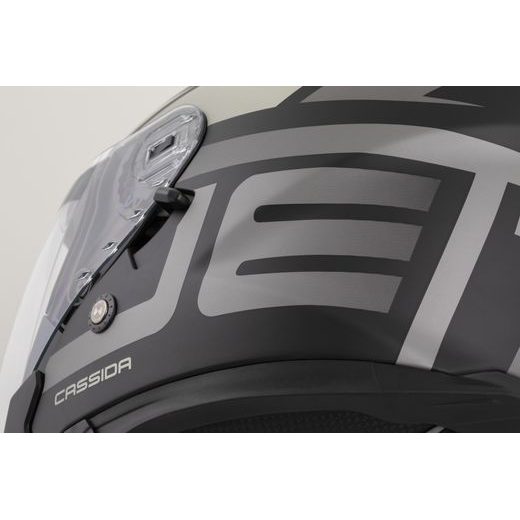 PŘILBA JET TECH 2.0 ROTO, CASSIDA (ČERNÁ MATNÁ/ŠEDÁ/BÍLÁ) 2026