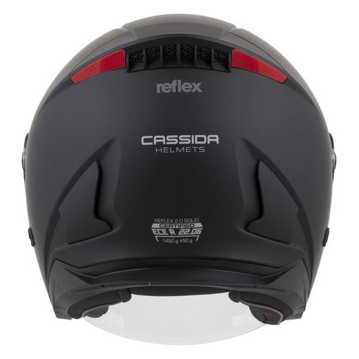 PŘILBA REFLEX 2.0 SOLID, CASSIDA (ČERNÁ MATNÁ/TMAVĚ ŠEDÁ) 2025