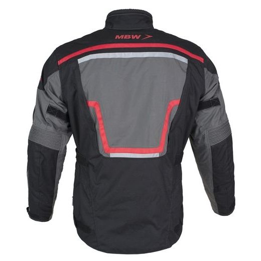 BUNDA MBW ADVENTURE PRO ŠEDO ČERNO ČERVENÁ