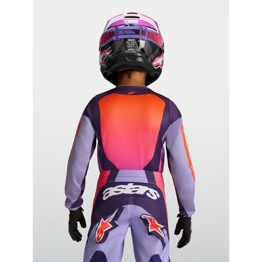 DRES RACER HUNT YOUTH, ALPINESTARS, DĚTSKÉ (SVĚTLE RŮŽOVÁ/FIALOVÁ) 2027