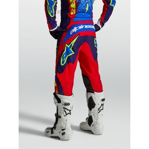 KALHOTY FLUID DRAG, ALPINESTARS (TMAVĚ MODRÁ/ČERVENÁ/ZELENÁ/BÍLÁ) 2027