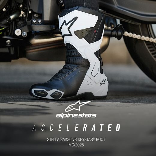 BOTY STELLA SMX-6 3 DRYSTAR, ALPINESTARS, DÁMSKÉ (BÍLÁ/ČERNÁ) 2025