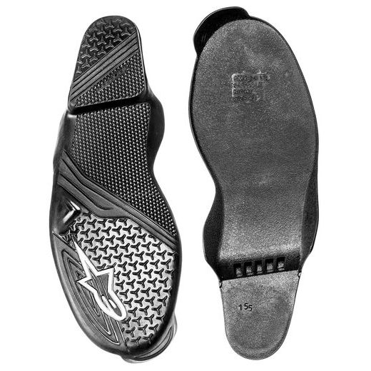 PODRÁŽKA PRO BOTY SMX PLUS 2, ALPINESTARS (ČERNÁ/BÍLÁ, PÁR)
