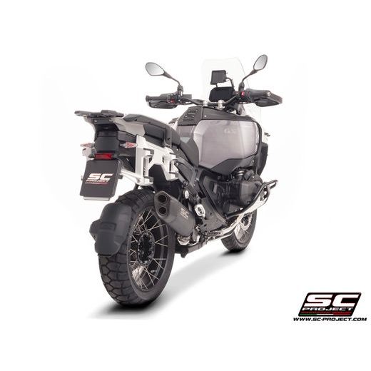 SC-PROJECT BMW R 1300 ADVENTURE GS 2025 TITANOVÝ VÝFUK MATNĚ ČERNÁ ADVENTURE-R E5+