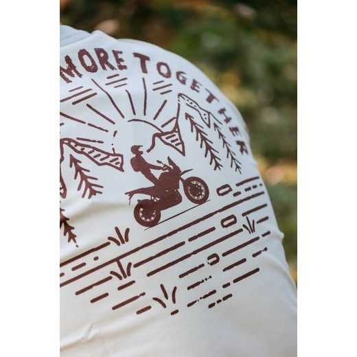 CFMOTO PÁNSKÉ TRIČKO "EXPERIENCE MORE TOGETHER" BÉŽOVÉ