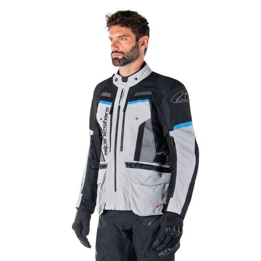 BUNDA BOGOTA PRO DRYSTAR, ALPINESTARS (ŠEDÁ/ČERNÁ/MODRÁ) 2025