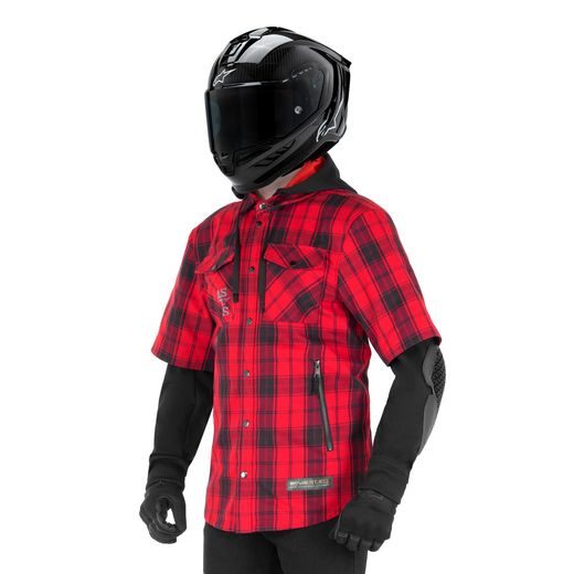 KOŠILE MO.ST.EQ TARTAN, ALPINESTARS (ČERVENÁ/ČERNÁ) 2024