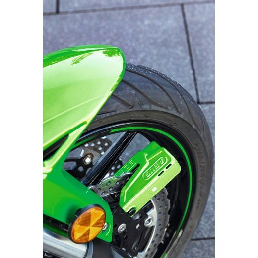 ZÁMEK NA KOTOUČOVOU BRZDU GRANIT DETECTO XPLUS 2.0 (PRŮMĚR TŘMENU 13 MM), ABUS (ZELENÝ)