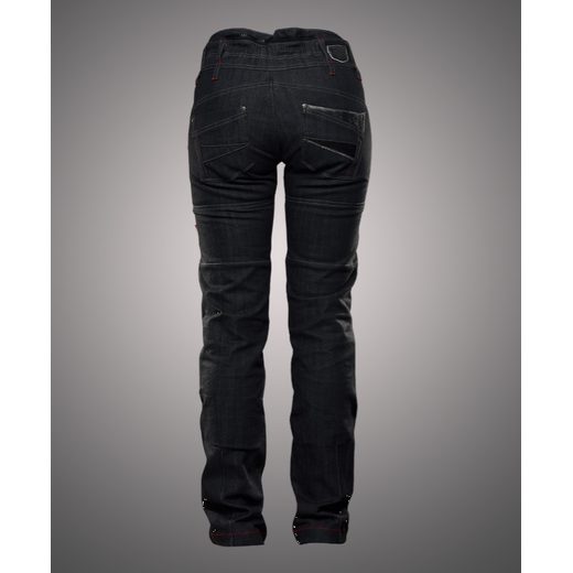 4SR DÁMSKÉ KEVLAROVÉ MOTO JEANSY COOL LADY ČERNÉ
