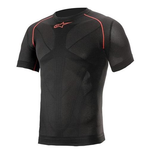 ALPINESTARS TERMOPRÁDLO S KRÁTKÝM RUKÁVEM RIDE TECH SUMMER (ČERNÁ/ČERVENÁ)