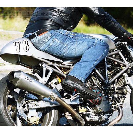 TRILOBITE PÁNSKÉ KALHOTY 661 PARADO REGULAR FIT MODRÉ PRODLOUŽENÉ