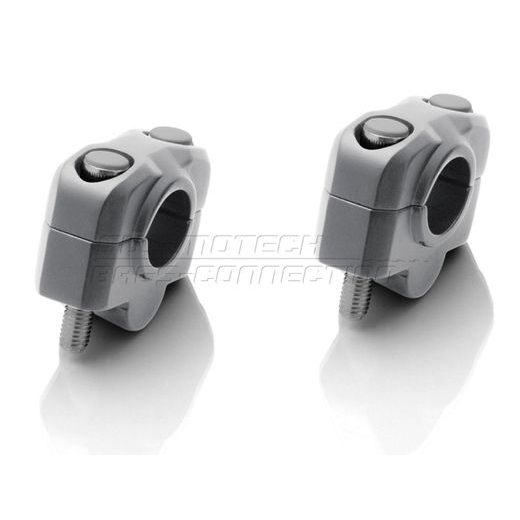 SW MOTECH ZVÝŠENÍ ŘÍDÍTEK +50 STŘÍBRNÉ