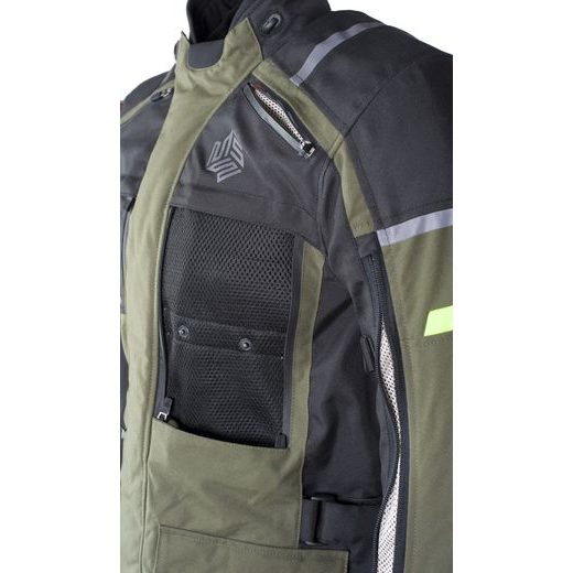 MBW PÁNSKÁ TEXTILNÍ MOTO BUNDA MEMPHIS GREEN 