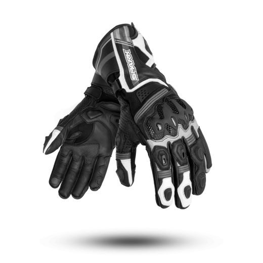 SPARK PÁNSKÉ KOŽENÉ MOTO RUKAVICE VORTEX GREY